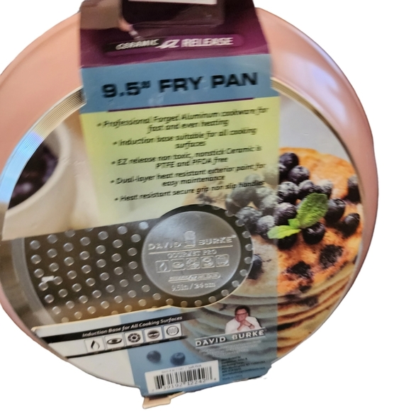 David Burke 9.5 Frying Pan Pink - Picture 2 of 3